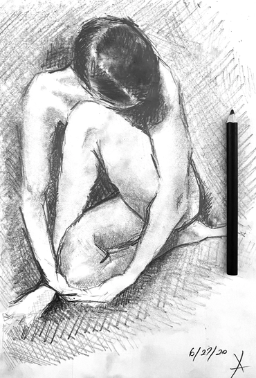 Sketch of Edward Weston Photograph