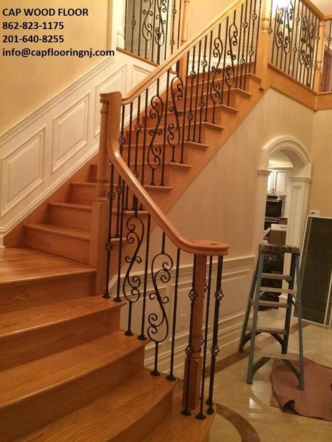 For to staining a banister:
You need to remove the old finish
Needs to sanding the banister
We do sanding, installation, and reparations
At your convenience, we make a free estimate