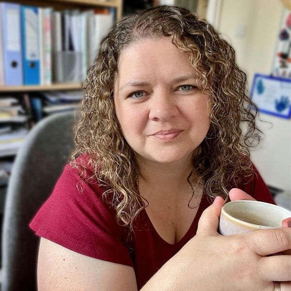 Ella Hutchings, Life Coach, enjoying a cup of tea