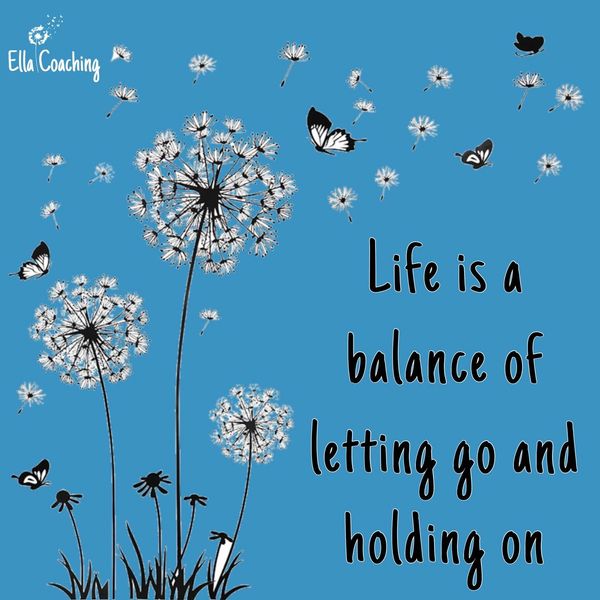 Dandelions and butterflies on blue background