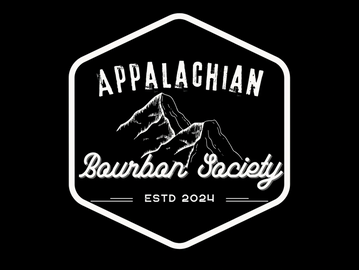Logo for Appalachian Bourbon Society featuring mountain illustration and establishment year 2024.