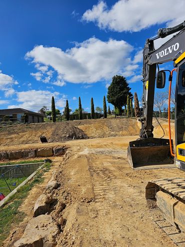 A Twenty tonne Volvo Excavator on a job site.