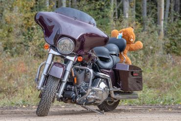 Toy Run! - Motorcycle with toys strapped to it for toy drive.