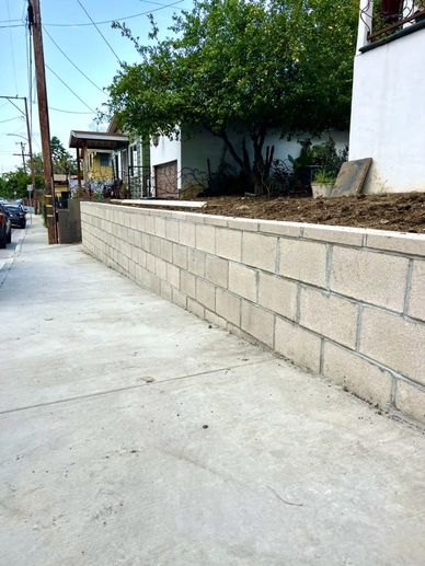 Retaining Wall Installation