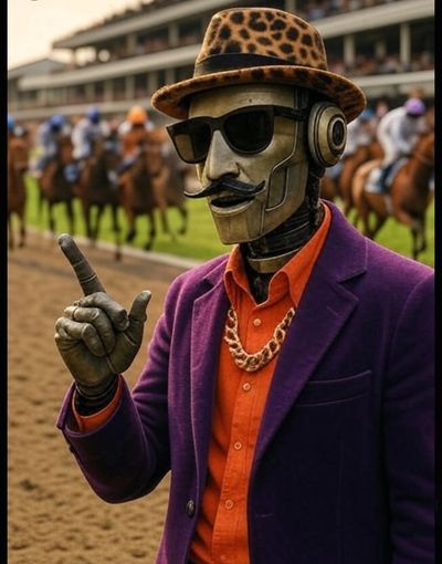 Shock Bot loves the horse track