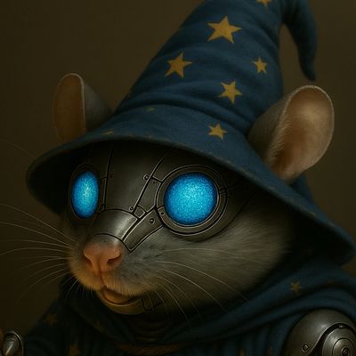 he's a small gerbil but his eyes and his heart are huge.