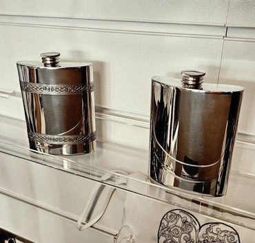 Men's Gifts Accessories Groom Gift Pewter Tankard Hip Flask groomsmen Gifts Engraved Gift