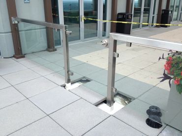 Residential handrail - STL Glazing - St. Louis glass handrails, glass handrails, St Charles area