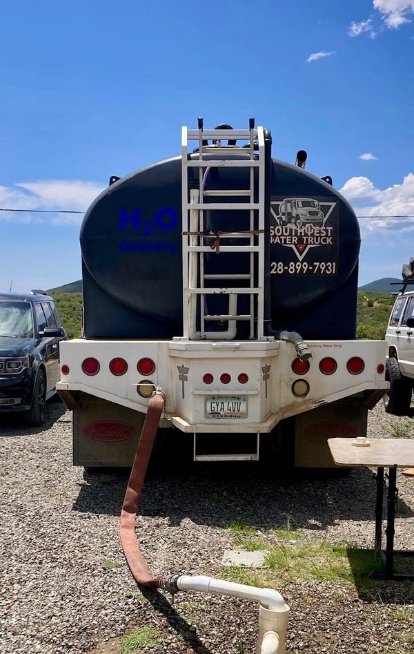 Filling an underground cistern water tank