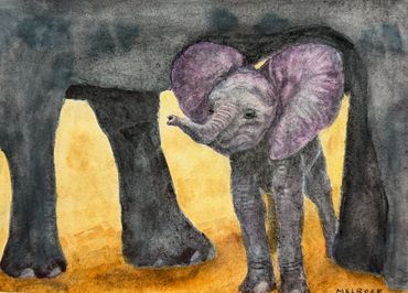 original watercolor painting 9 x 12