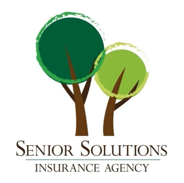 Logo featuring two stylized trees for Senior Solutions Insurance Agency.