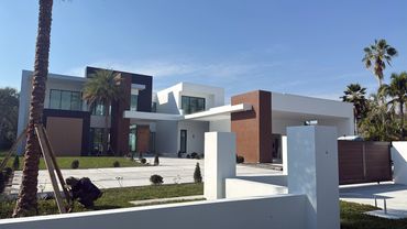 Stucco aplication in residence.