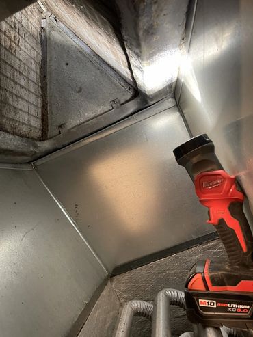 After cleaning indoor evaporator coil