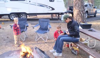 Kids Camping Books Author Loretta Sponsler on an RV camping trip with her family