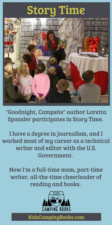 Kids camping book, RV gifts, gifts for RV campers, preschool camping books, kids books camping theme