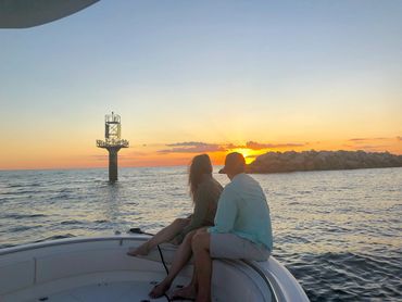 South Florida sunset, island oasis florida, island oasis scuba, sunset cruise boat rental