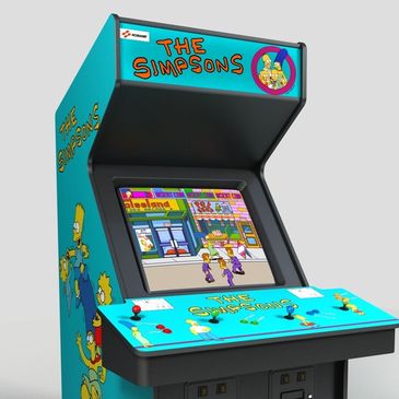 Simpson's Four Player Arcade Game Rental in Chicago.