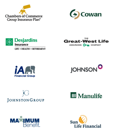 Collection of various company logos including Maximum Benefit, JLL, Johnson Group, and more.
