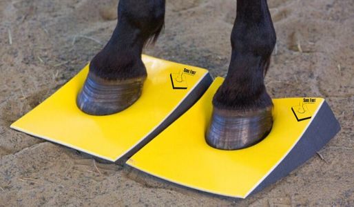 SURE FOOT Equine Pads can assist horses with long toe, high heel syndrome.