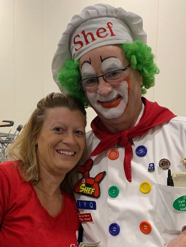 Clowning around during a catered event with our beloved Shriners.