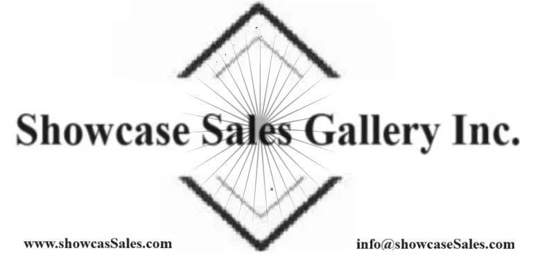 Logo of Showcase Sales Gallery Inc. with contact details.