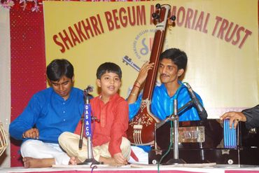 Young Armaan Khan is performing at Shakri Begum Memorial Trust.