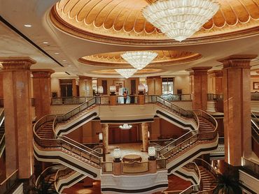 Cruise ship foyer.