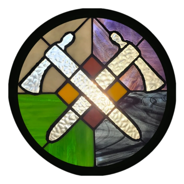 Civil Affairs Stained Glass. Army Stained Glass. Stained Glass Gift. Custom Stained Glass.