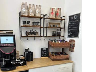 on-site coffee machine