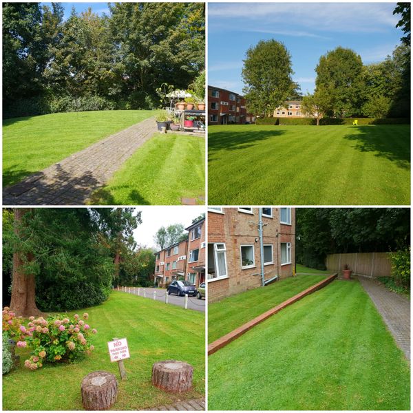 Lawn mowing and Grounds Maintenance Collage