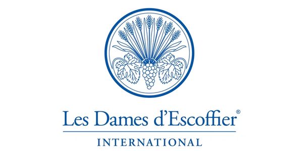 Logo for Les Dames d'Escoffier International.