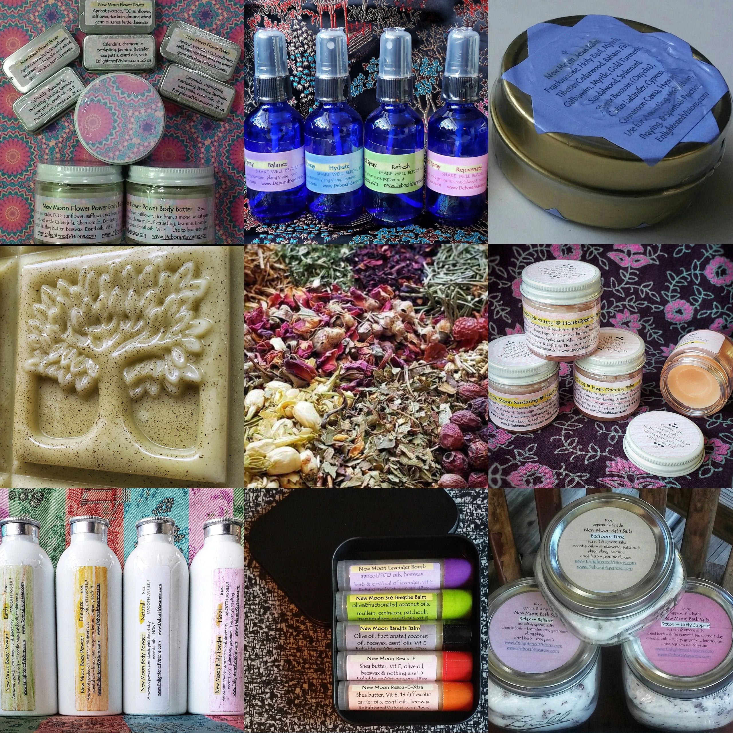 collage of New Moon Creations