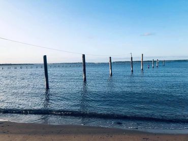 A serene and calm water every where!!