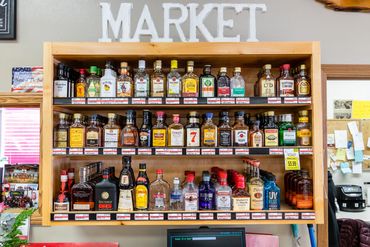 Beer, wine and liquor selection at Snow's Family Market