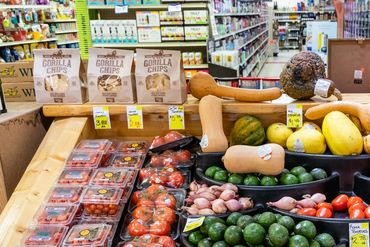 Fresh fruits and vegetables at Snow's Family Market