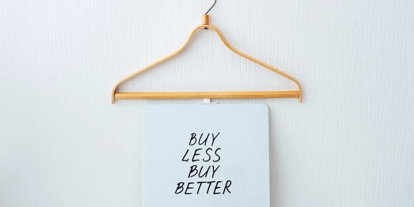 Buy Less Buy Better graphic.