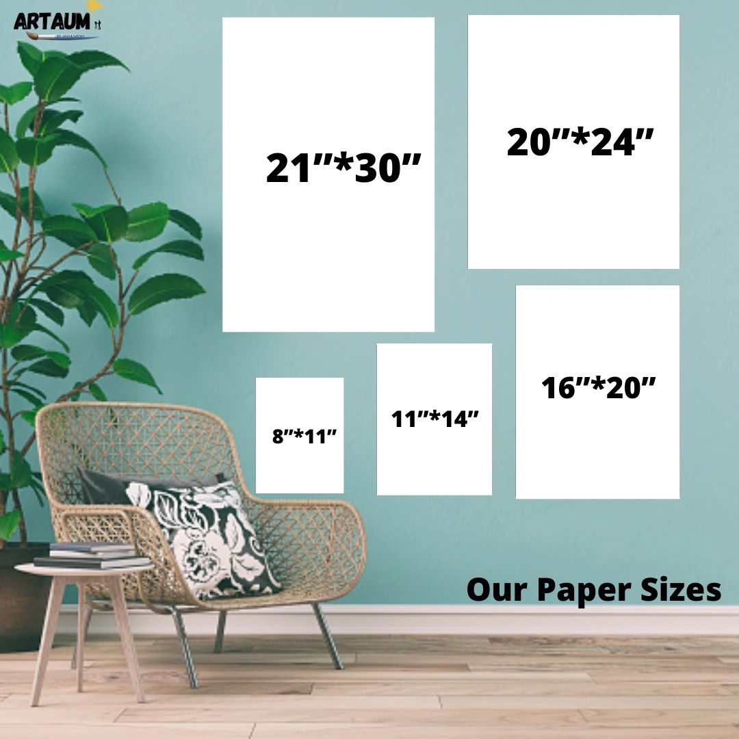 Paper sizes for portraits