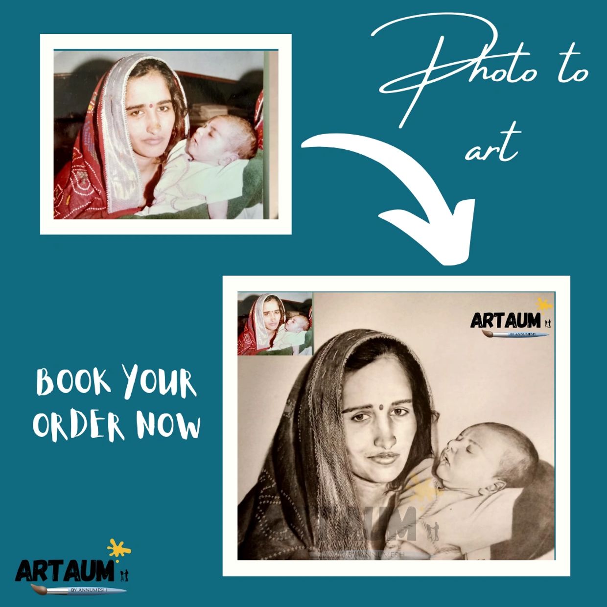 Artwork by artaum: A captivating photo transformed into a stunning piece of art