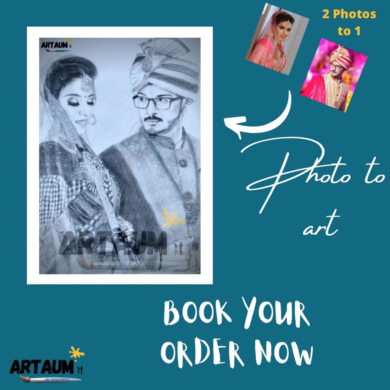 Wedding dress art