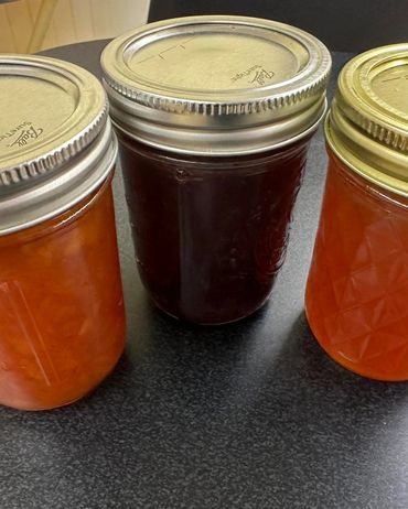 Assorted Jams Available - Blueberry Lemon, Caramel Apple, Grape, Spiced Peach, Spiced Pear