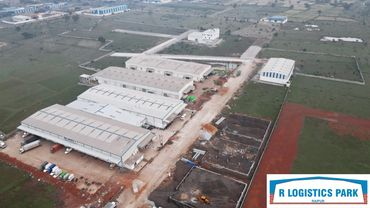 Aerial Snapshot of R Logistics Park, Raipur (Jun 22)