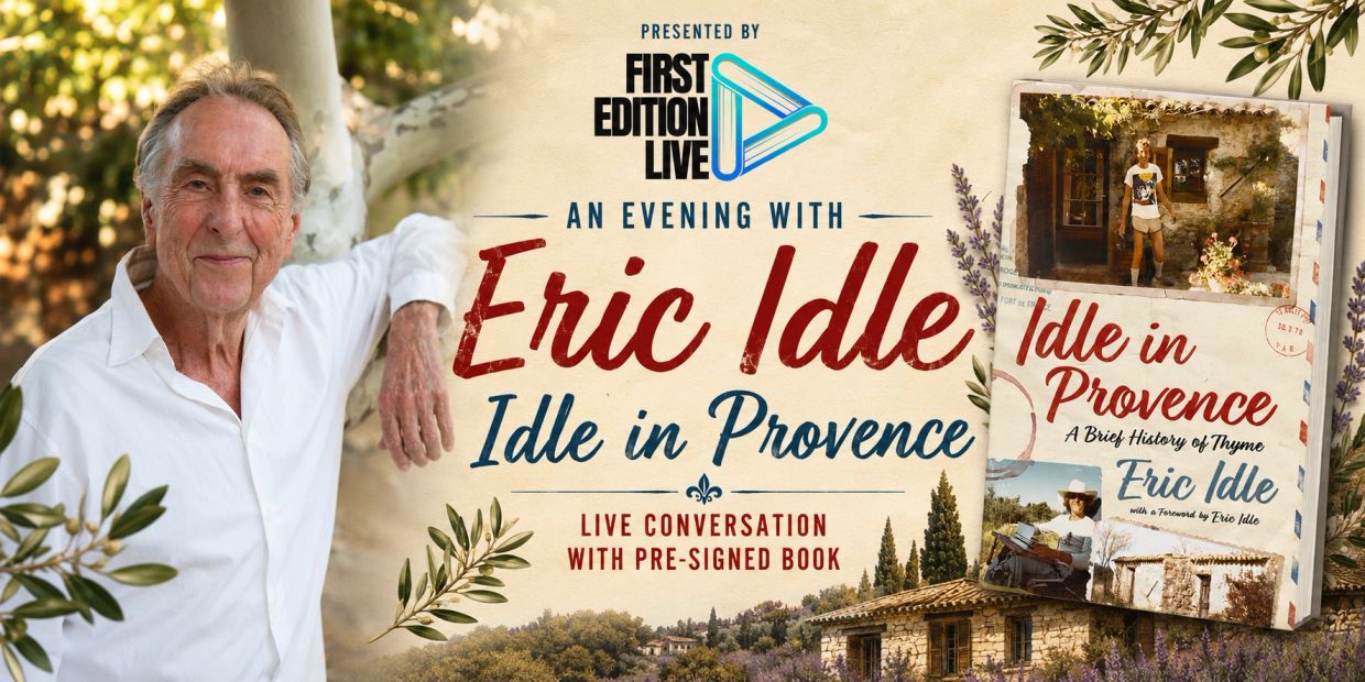 Eric Idle presents "Idle in Provence" with a live conversation and pre-signed book.