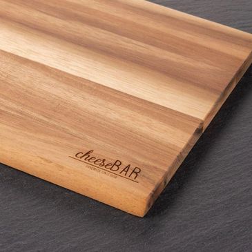 Laser engraved wooden cheese board