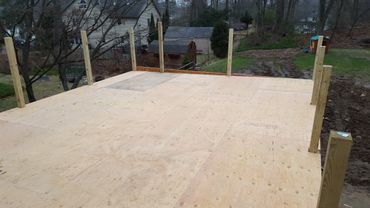 New pre-deck going in before Trex.