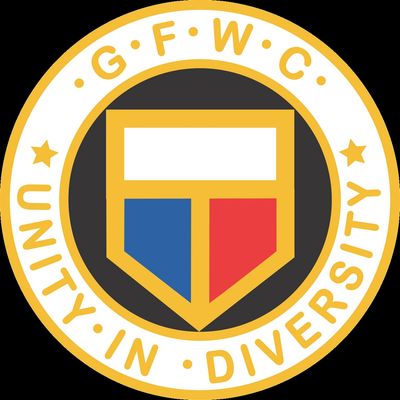 Seal of GFWC with motto 'Unity in Diversity'.