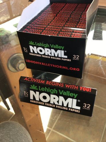 Lehigh Valley NORML custom rolling papers
32 leaves per booklet
6 booklets/$15