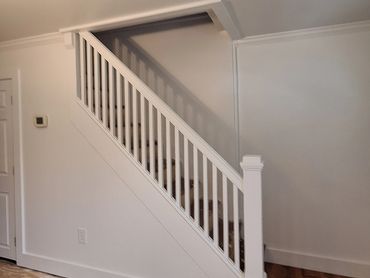 this room was completely gutted, drywall installed, trimmed and painted using sherwin williams durat