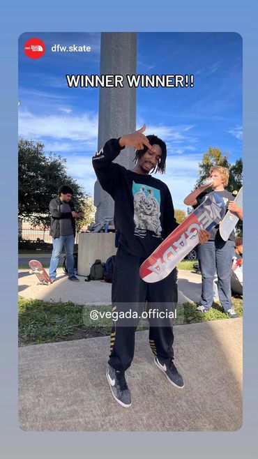 Contest winner from DFW Skate's Trickathon Vol. 1 at the Moon Ditch