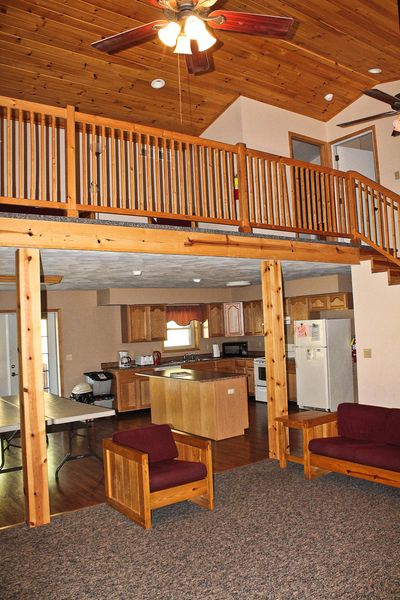 Interior of Lakeside or Rising Sun Cabin