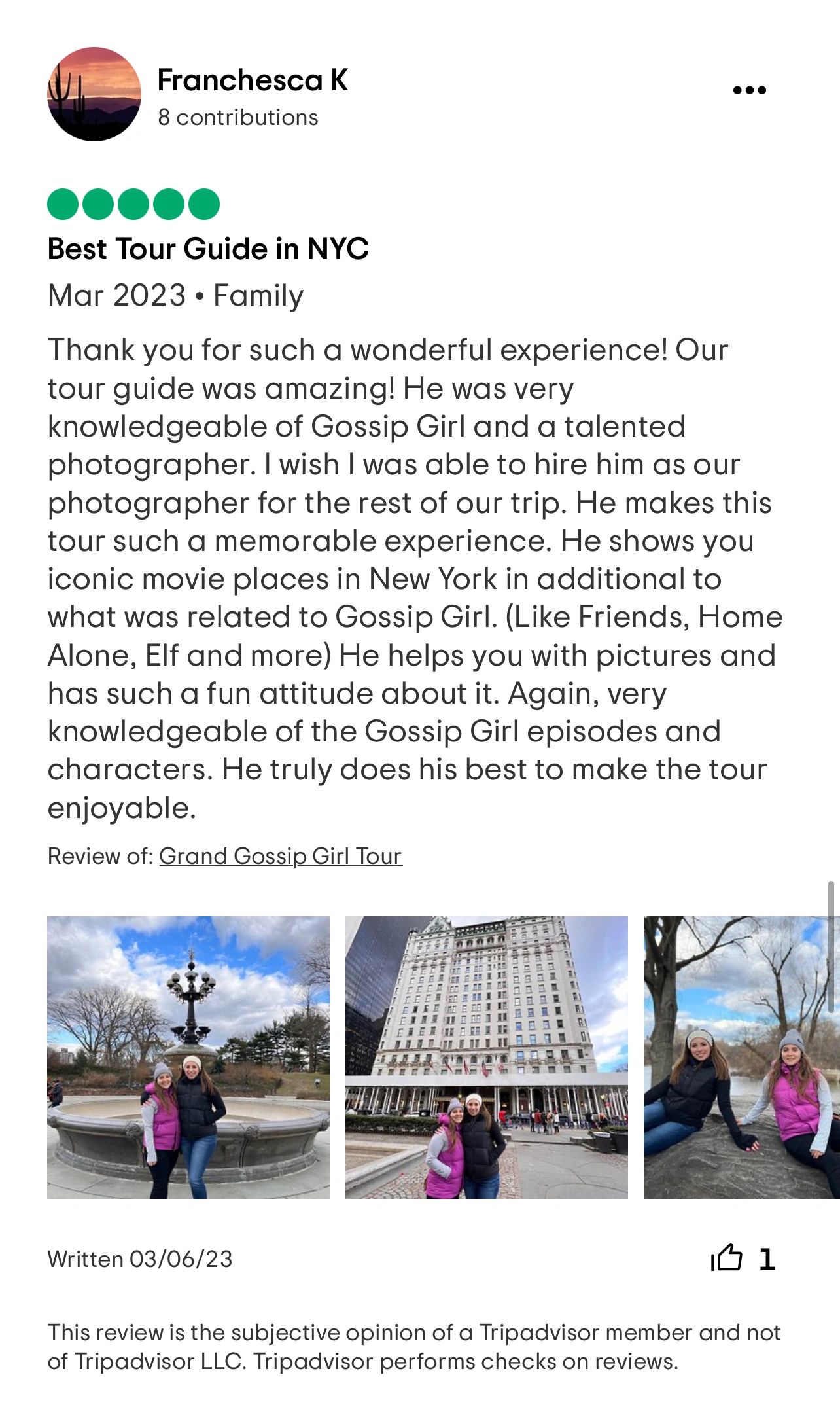 Gossip Girl Tour | Gossip Girl Tour New York | Gossip Girl Sites Tour | Gossip Girl Tour NYC |